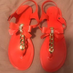 Jelly Coral Sandals